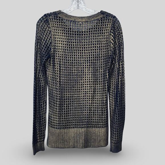 BB Dakota Metallic Perforated Sweater - Picture 2 of 4